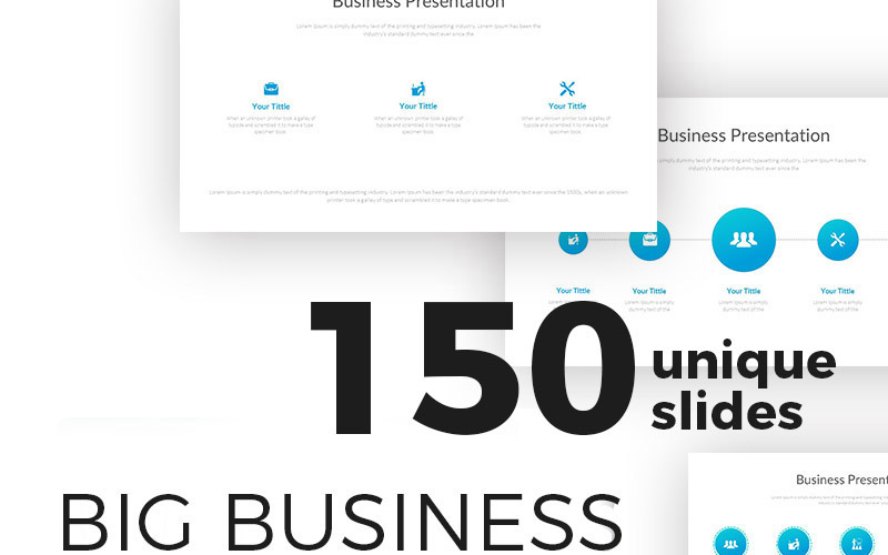 Big Business - Clean PowerPoint template PowerPoint Template