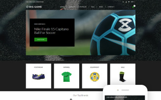 Big Game - Soccer Store Modern Shopify Theme