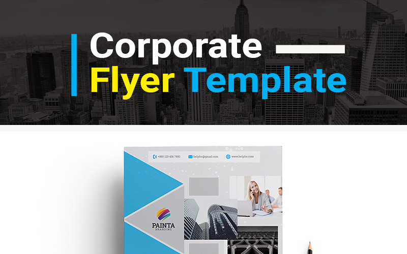 CREATIVE THINKING INSPIRES IDEAL FLYER Templates PSD Corporate Identity