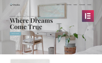 Dwelex - Real Estate One Page Modern WordPress Elementor Theme