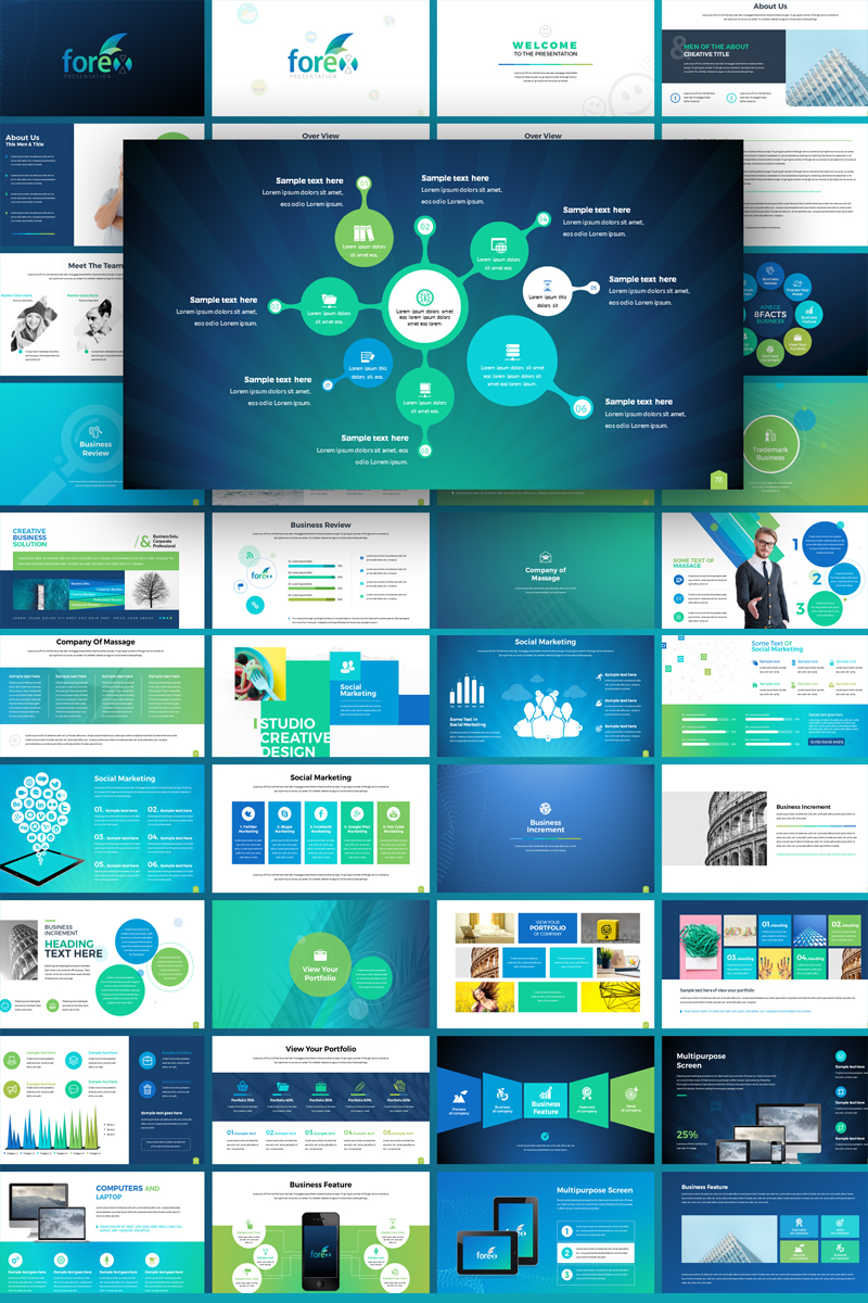 PowerPoint šablona "Forex - Multipurpose Infographic" #76824