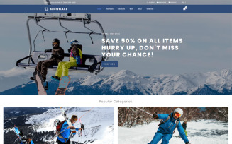 Snowflake - Skiing Online Shop Clean Shopify Theme