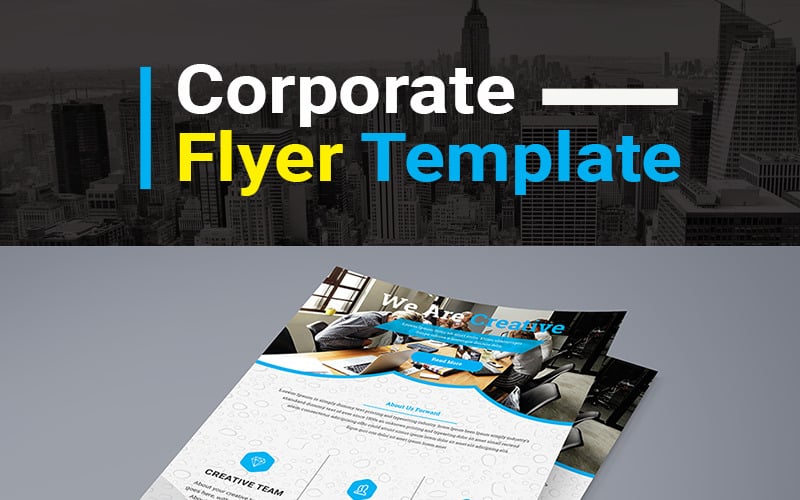 We Are Creative Flyer PSD - Corporate Identity Template