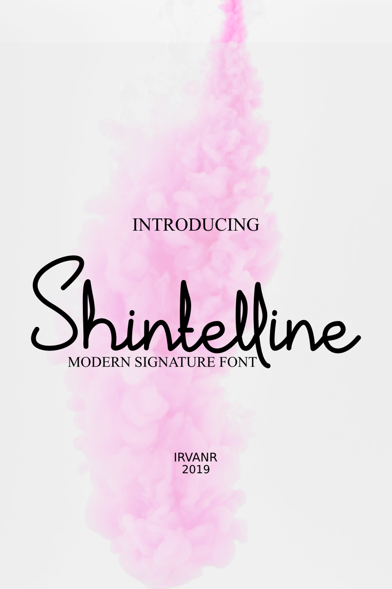 Shintelline Signature Cursive Font