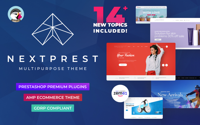 "Nextprest - Website Ecommerce Online Store" - адаптивний PrestaShop шаблон №76952