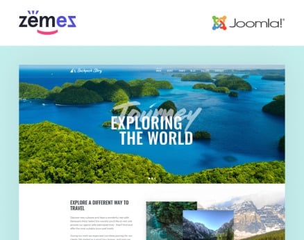 Backpack Story - Travel Agency Multipage Modern Joomla Template