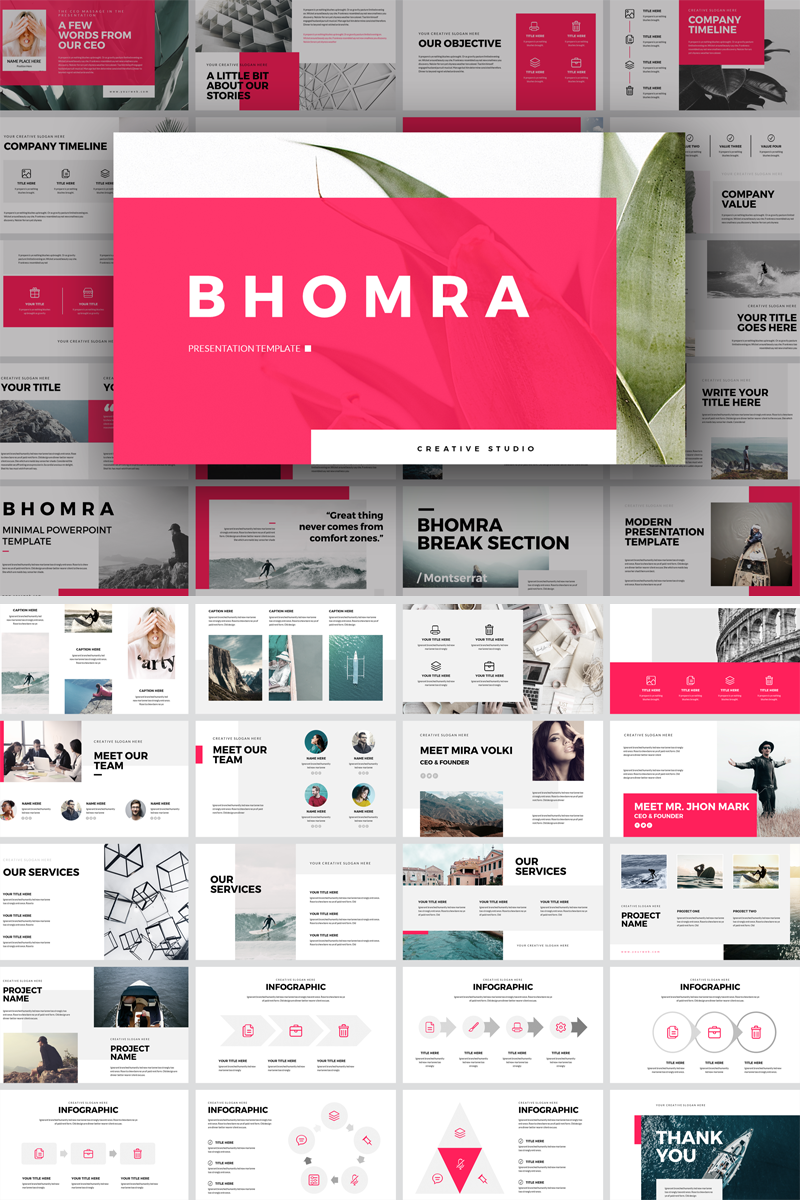 Bhomra-Minimal Presentation PowerPoint template