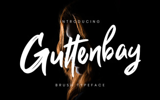 Guttenbay Brush Typeface Font