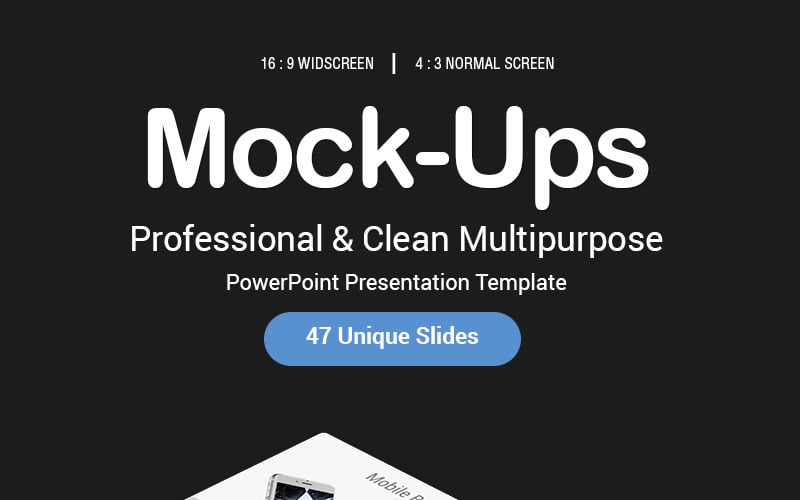 Mock-ups PowerPoint template PowerPoint Template