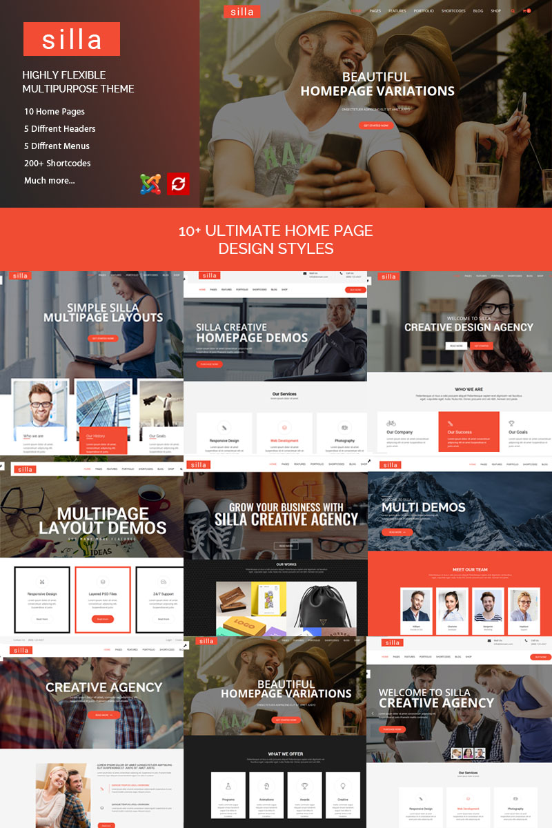 "Silla | Responsive Multipurpose" thème Joomla adaptatif #77062