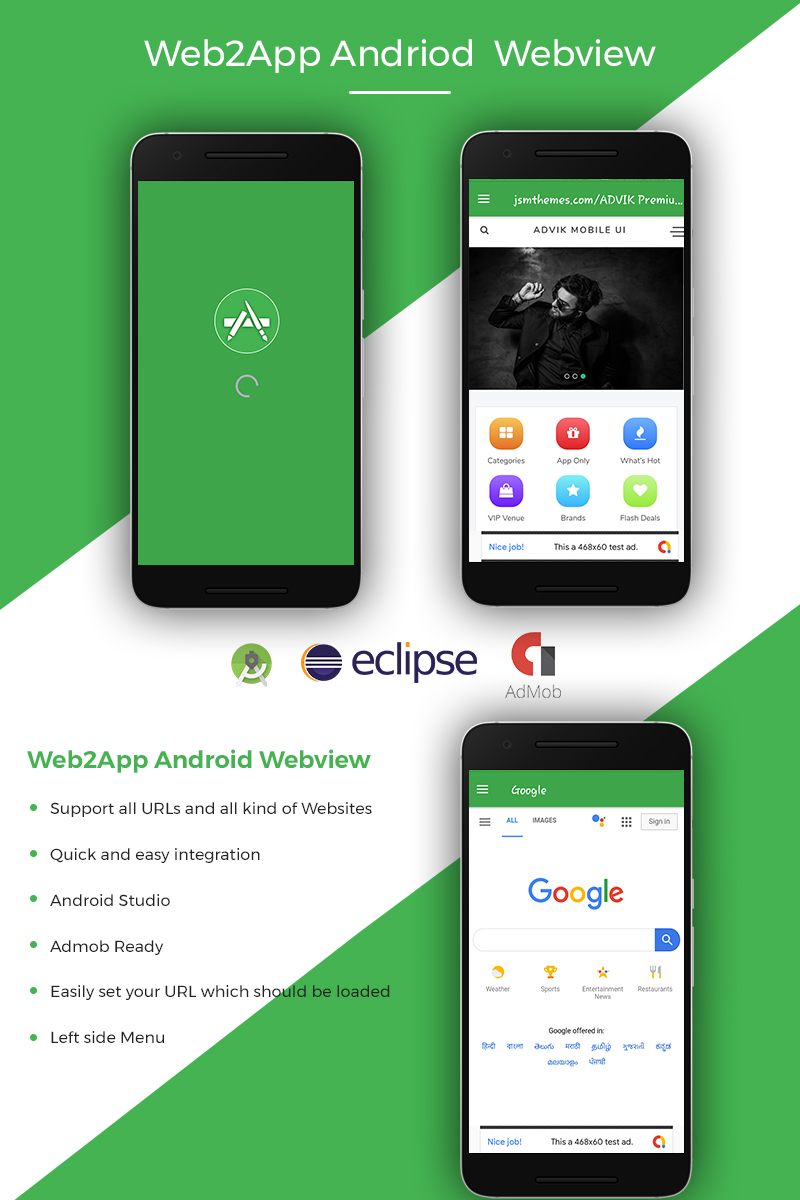 Web2App Android Webview App Template 77037