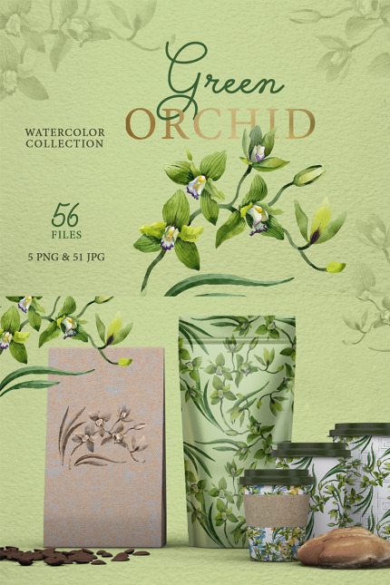 Template #77205 Orchid Watercolor Webdesign Template - Logo template Preview