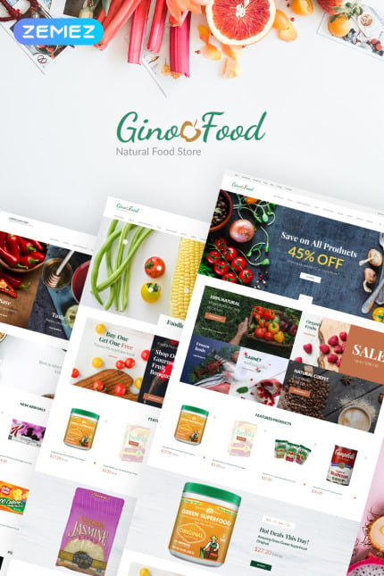 Template #77220 Food Organic Webdesign Template - Logo template Preview