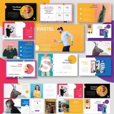 Plantilla Keynote Pastel