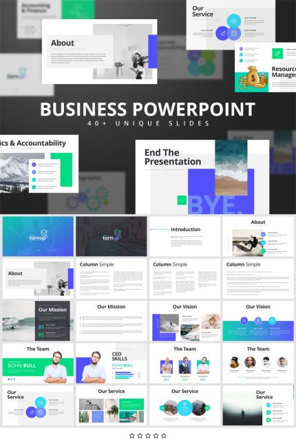 Template #77233 Powerpoint Modern Webdesign Template - Logo template Preview