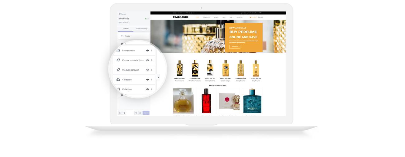 красота элегантная тема shopify