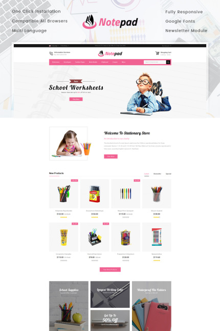 Template #77288 Stationary Kids Webdesign Template - Logo template Preview