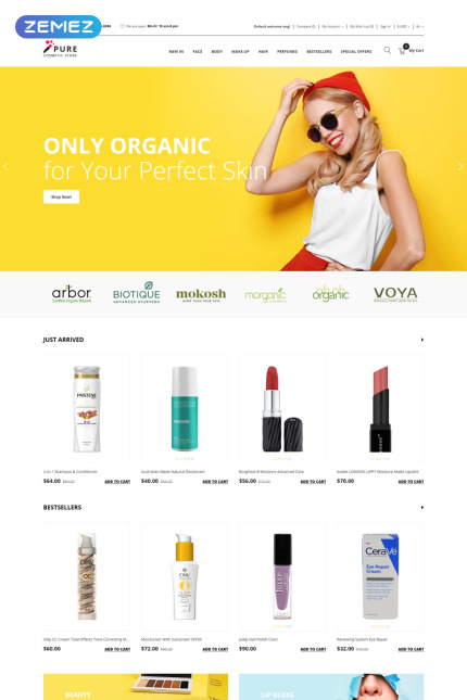 Template #77290 Beauty Cosmeticsm Webdesign Template - Logo template Preview