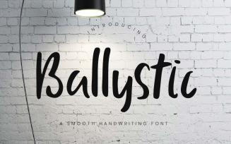 Ballystic Handwriting Typeface Font