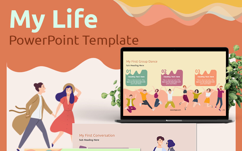 My Life PowerPoint template PowerPoint Template