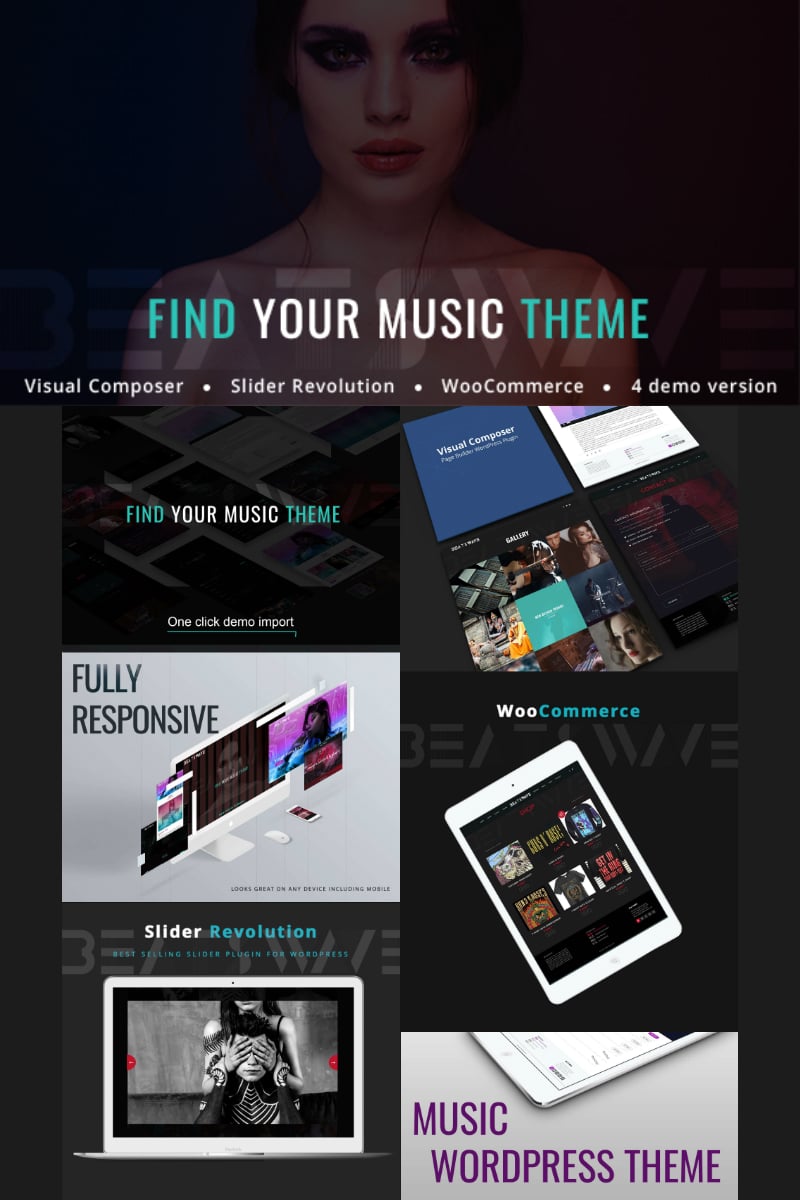 Tema De WordPress "Beatswave - Creative Music" #77238