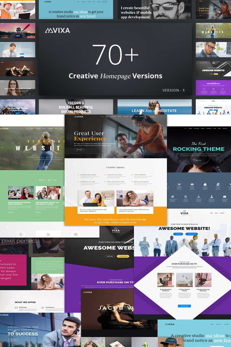 "Vixa - MultiPurpose Business" thème Joomla adaptatif #77239