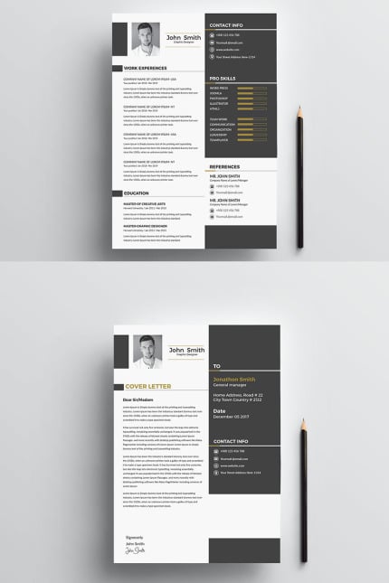 Template #77366 Resume Cover Webdesign Template - Logo template Preview