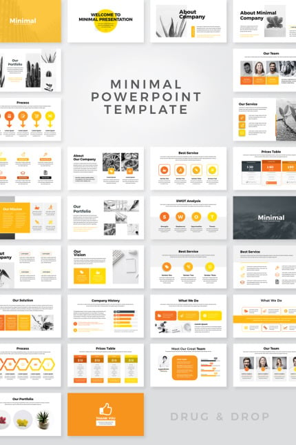 Template #77369 Powerpoint Business Webdesign Template - Logo template Preview