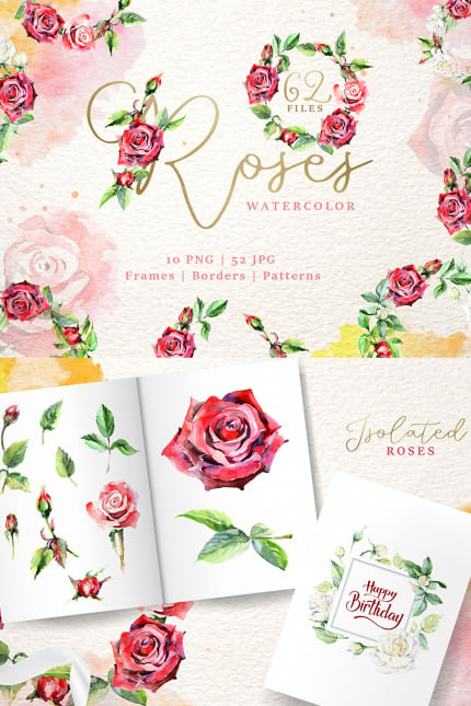 Template #77374 Watercolor Red Webdesign Template - Logo template Preview