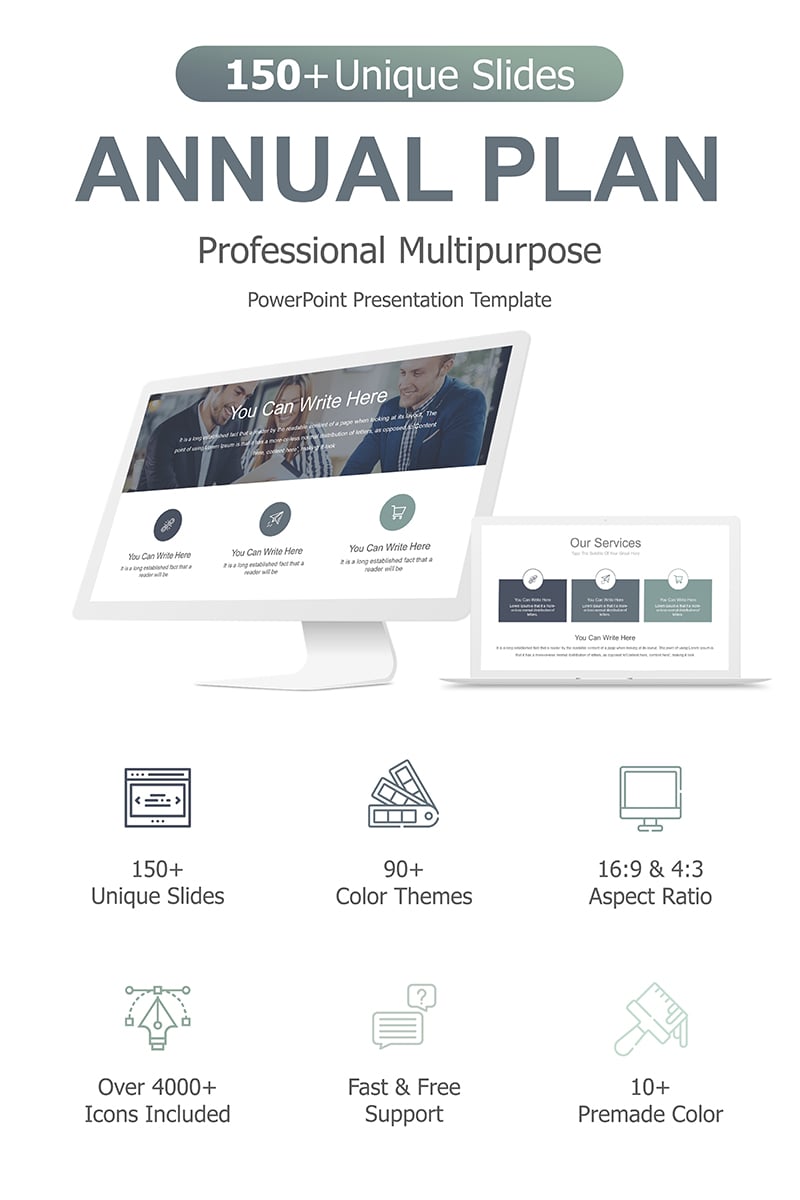 Annual Plan - PowerPoint Template - screenshot