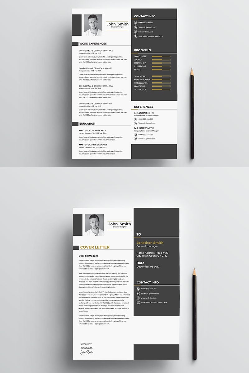 John Smith Resume Template #77366