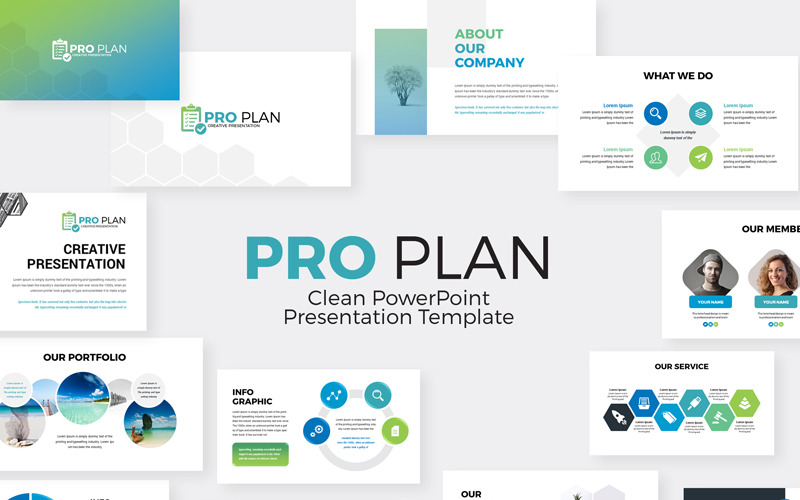 ProPlan - PowerPoint template PowerPoint Template