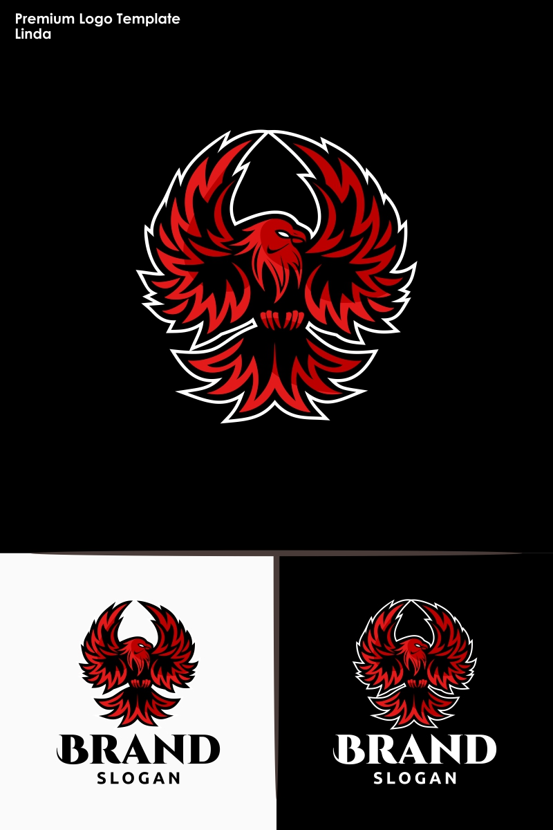 Fire Phoenix Logo Template 77435
