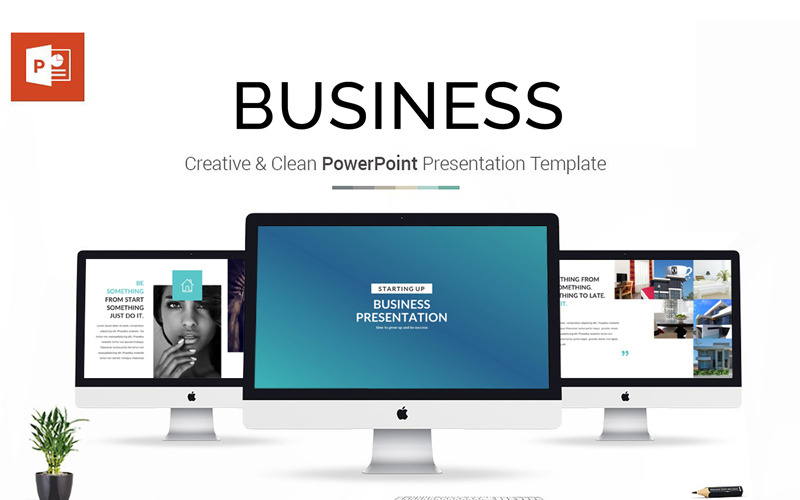 Starting Up - Business PowerPoint template PowerPoint Template