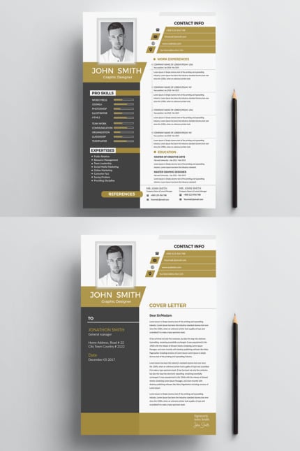 Template #77579 Resume Cover Webdesign Template - Logo template Preview