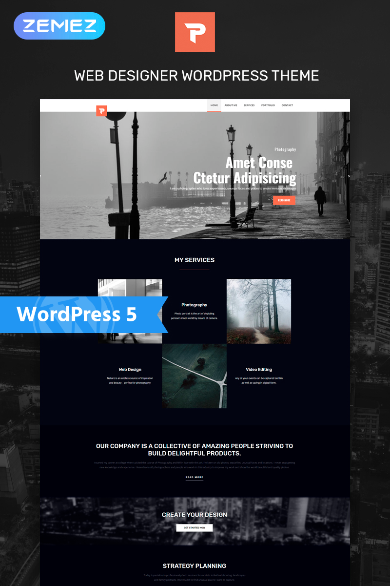 Personalus - Web Designer Multipurpose Creative WordPress Elementor Theme