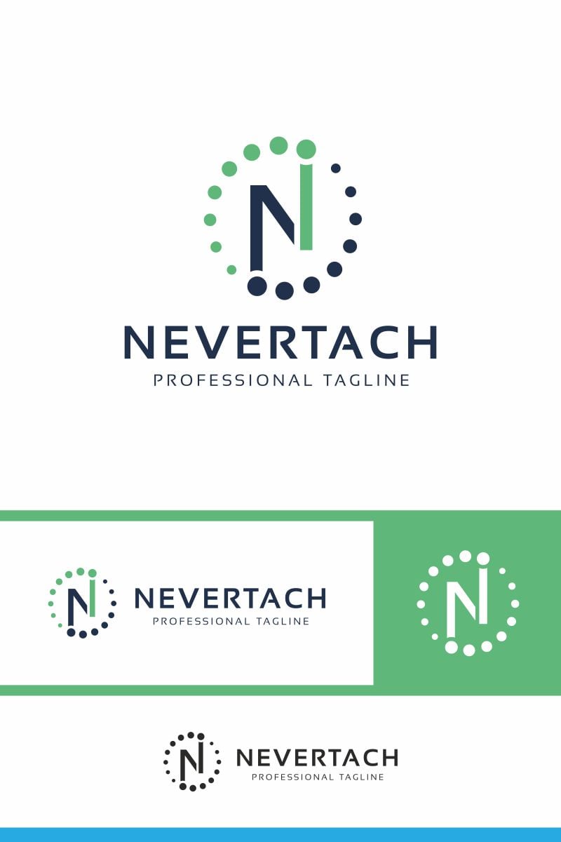 Nevertach N Letter Logo Template #77552