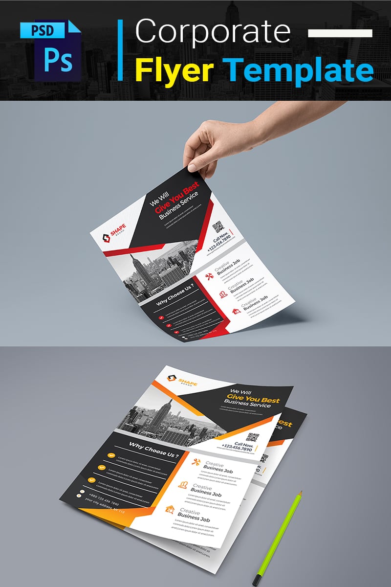 Šablona firemního stylu "You Best Business Service Flyer" #77555