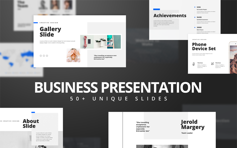 Wake- Modern & Stylist Presentation PowerPoint template PowerPoint Template