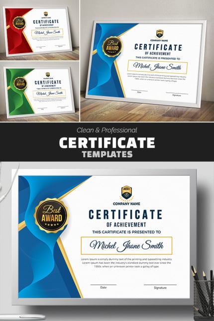 Template #77623 Certificate Acknowledgement Webdesign Template - Logo template Preview