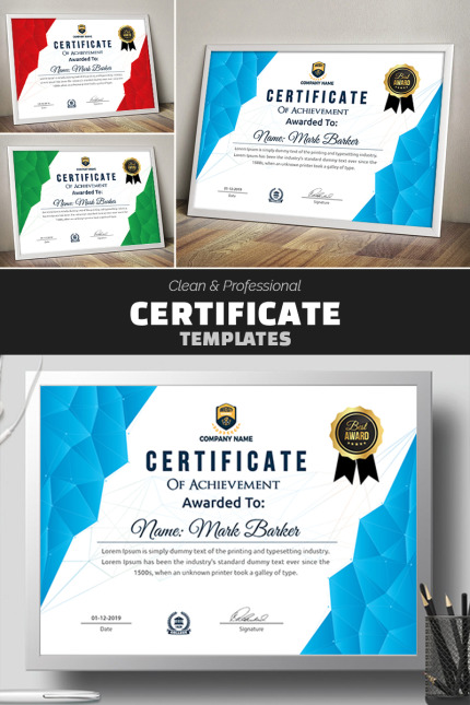Template #77626 Certificate Award Webdesign Template - Logo template Preview