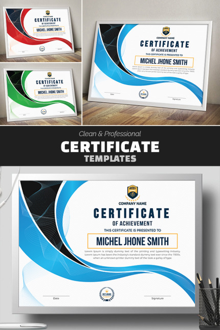 Template #77646 Certificate Award Webdesign Template - Logo template Preview