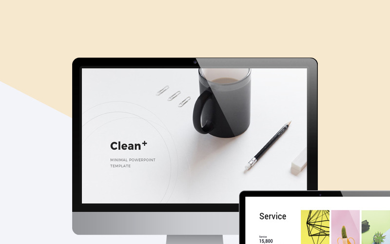 Clean- PowerPoint template PowerPoint Template