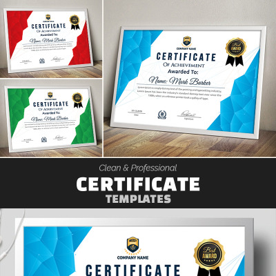 Certificate Templates | TemplateMonster