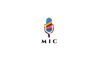 Microphone Logo Template