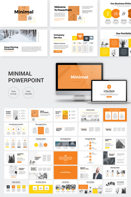 Template #77704 Powerpoint Business Webdesign Template - Logo template Preview