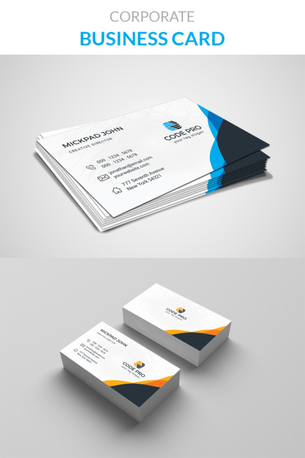 Template #77705 Card Creative Webdesign Template - Logo template Preview