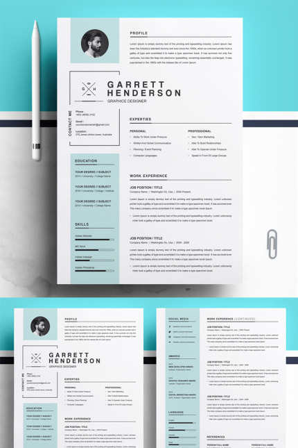 Template #77721 Template Cv Webdesign Template - Logo template Preview