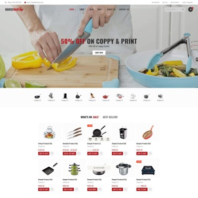 Reszponzív Houseware - Responsive WooCommerce sablon 77786