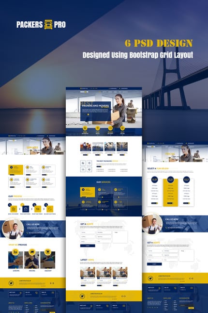 Kit Graphique #77798 Packer Movers Web Design - Logo template Preview